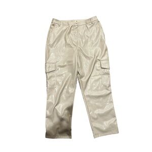 Vegan Leather Cargo pants